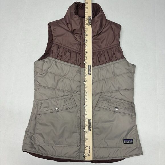 Patagonia Womens Button Down Vest Goose Down Puffer Size XS - Picture 4 of 5